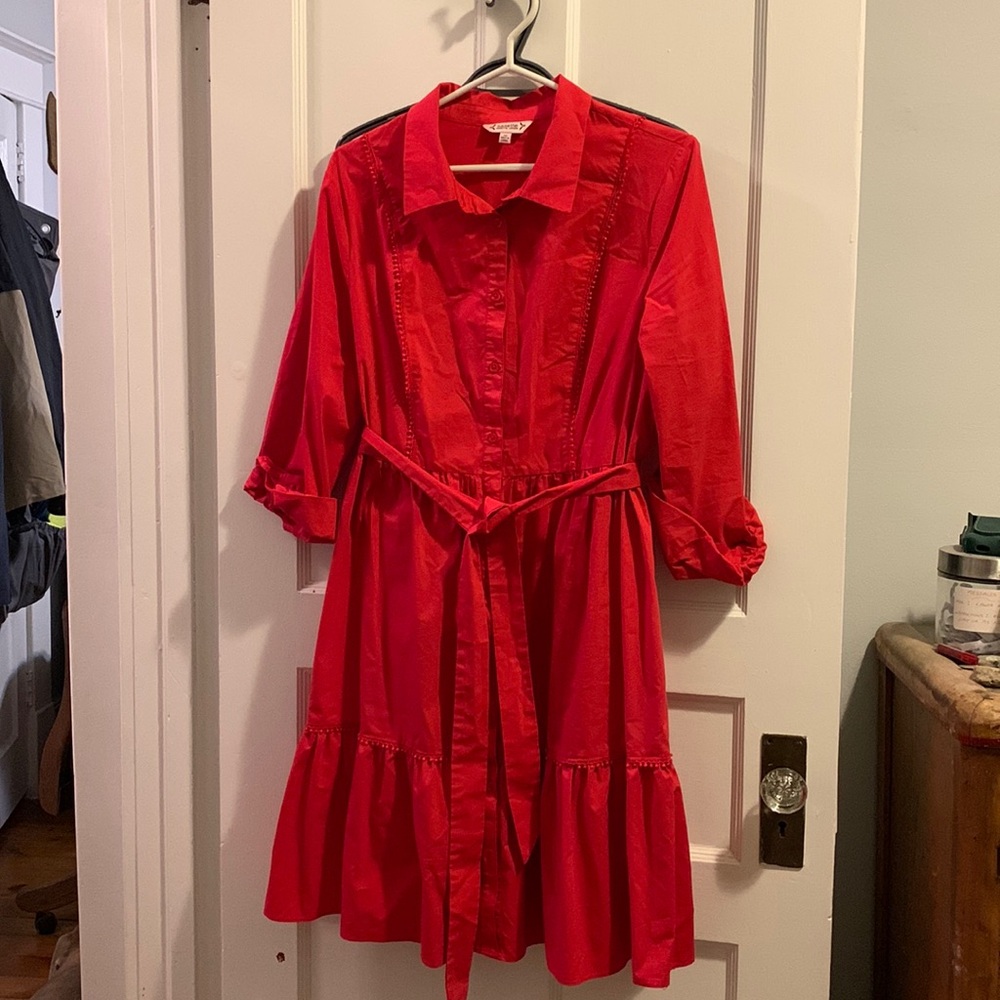 Nanette Lepore Red Dress with Slip